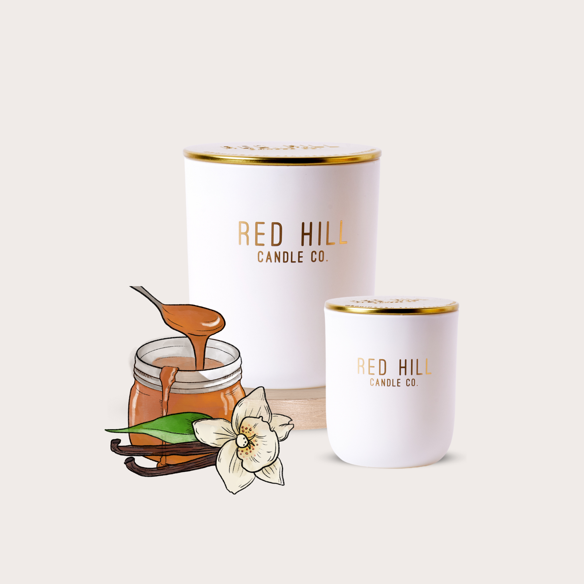 Vanilla Caramel Soy Candle: Small