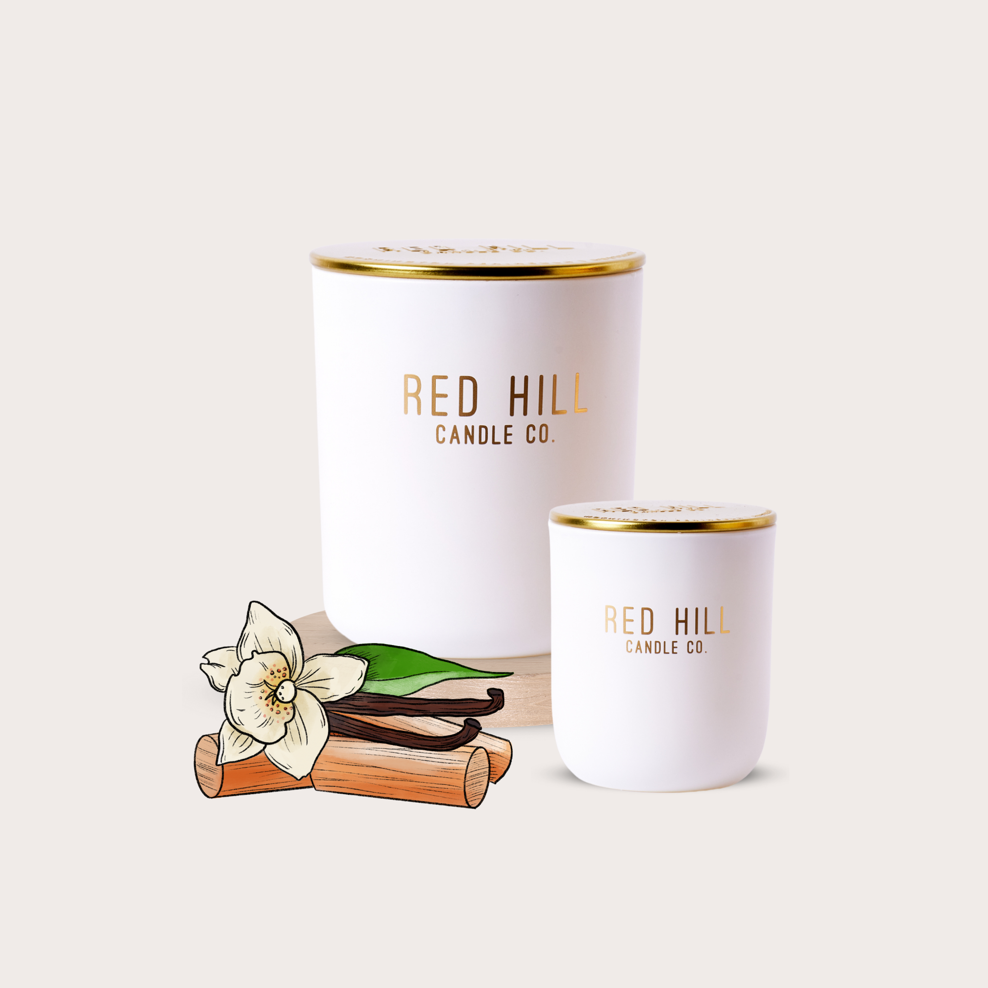Sandalwood & Vanilla Soy Candle: Large