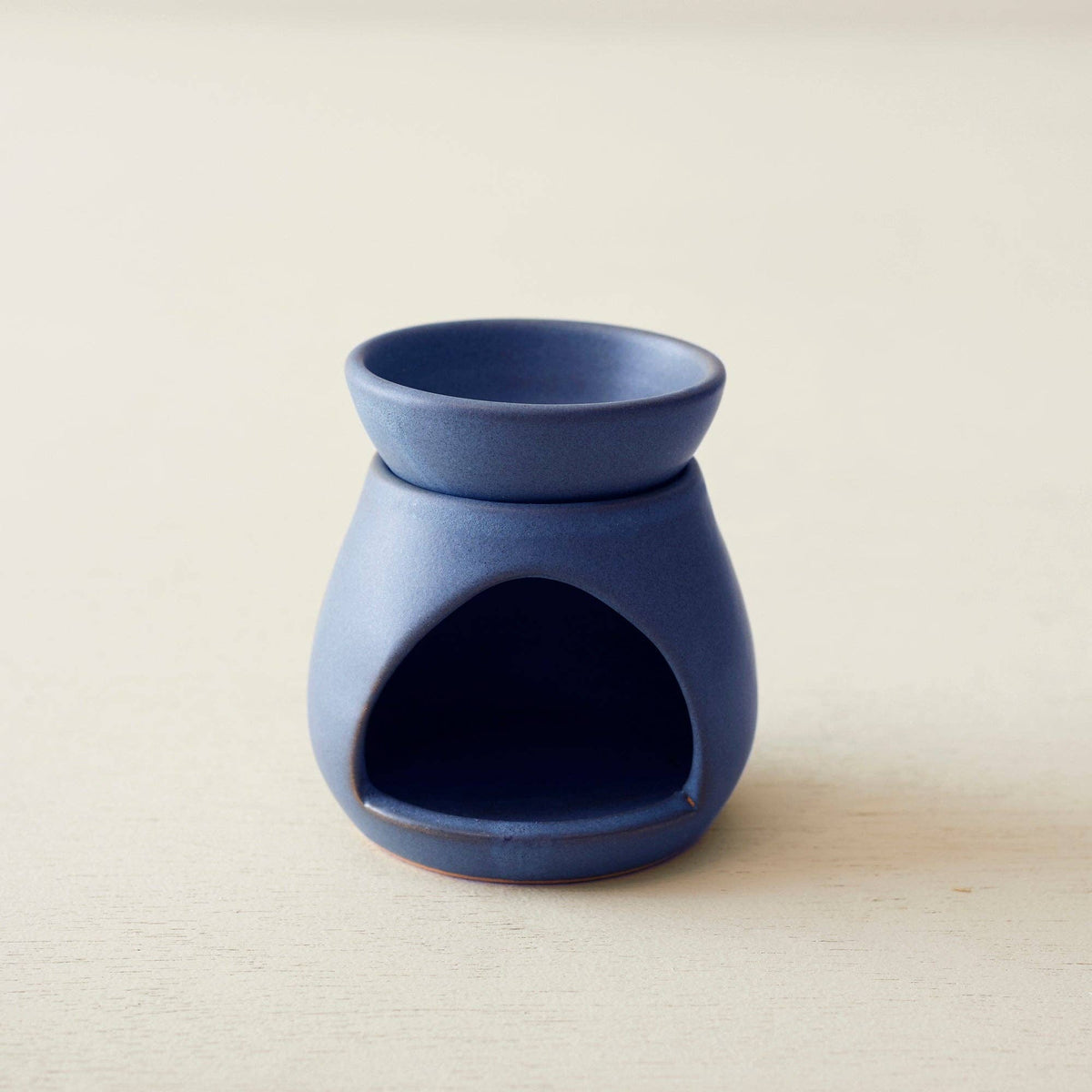 SUNU Stoneware Essential Oil Burner: Mineral Brown